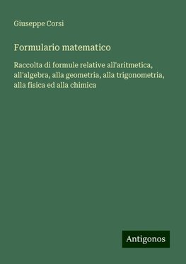 Formulario matematico