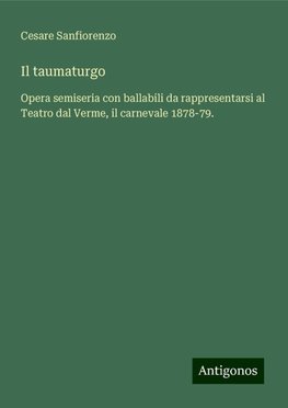 Il taumaturgo