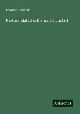 Pastoralblatt des Bistums Eichstätt