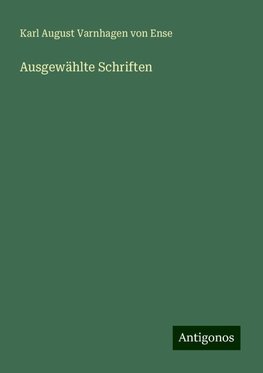 Ausgewählte Schriften