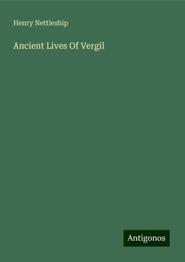 Ancient Lives Of Vergil