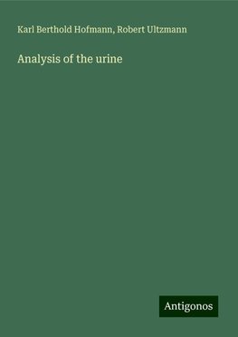 Analysis of the urine