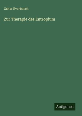 Zur Therapie des Entropium