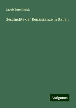 Geschichte der Renaissance in Italien