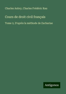 Cours de droit civil français