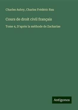 Cours de droit civil français