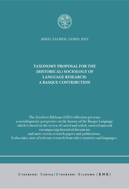 Taxonomy Proposal for the (Historical) Sociology of Language Research : a Basque Contribution