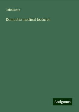 Domestic medical lectures