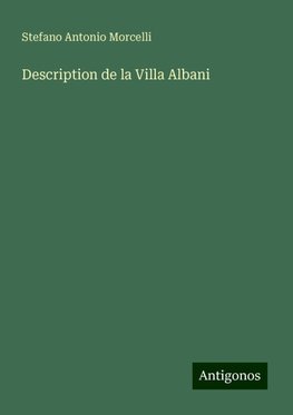 Description de la Villa Albani