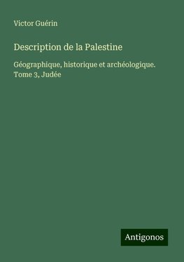 Description de la Palestine