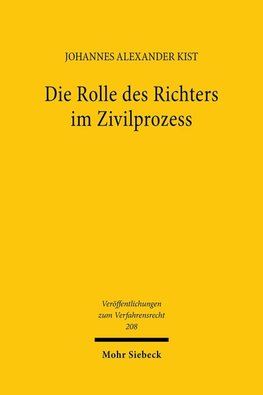 Die Rolle des Richters im Zivilprozess