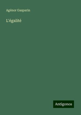 L'égalité