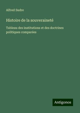 Histoire de la souveraineté