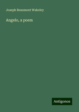 Angelo, a poem