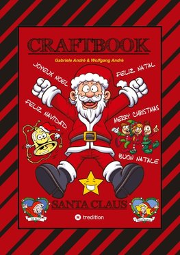 CRAFTBOOK - 150 SEITEN TOLLE WEIHNACHTLICHE MOTIVE - LUSTIGE AUFGABEN - KNIFFLIGE RÄSTEL - WEIHNACHTSMÄNNER - CHRISTMAS