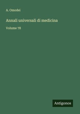 Annali universali di medicina