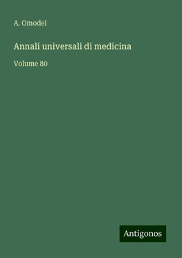 Annali universali di medicina