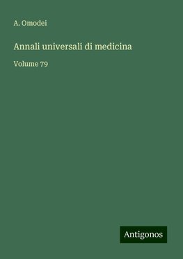 Annali universali di medicina