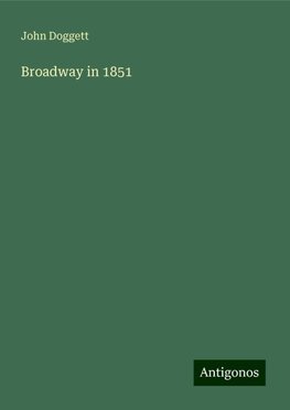 Broadway in 1851