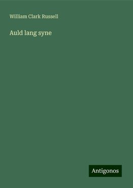 Auld lang syne