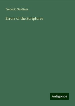 Errors of the Scriptures