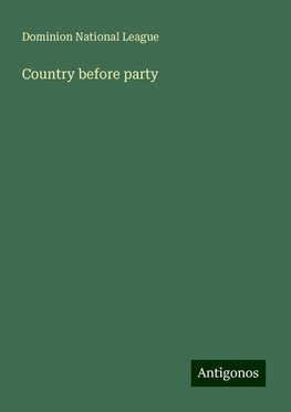 Country before party