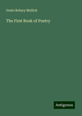 The First Book of Poetry