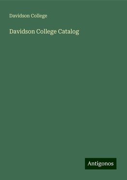 Davidson College Catalog