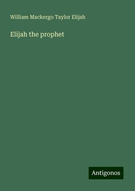 Elijah the prophet