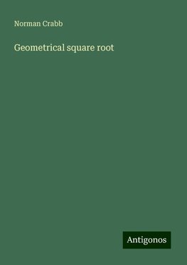 Geometrical square root