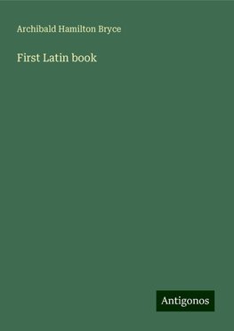 First Latin book