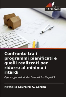 Confronto tra i programmi pianificati e quelli realizzati per ridurre al minimo i ritardi