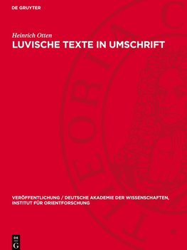 Luvische Texte in Umschrift