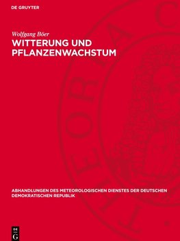 Witterung und Pflanzenwachstum