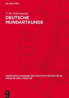 Deutsche Mundartkunde