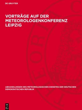 Vorträge auf der Meteorologenkonferenz Leipzig