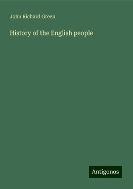 History of the English people