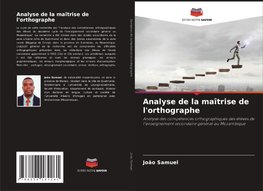 Analyse de la maîtrise de l'orthographe