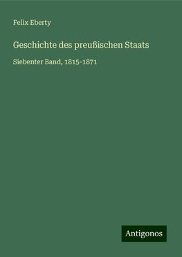 Geschichte des preußischen Staats