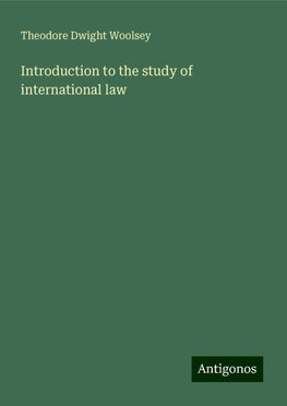 Introduction to the study of international law