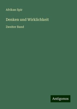 Denken und Wirklichkeit