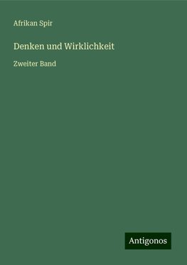 Denken und Wirklichkeit