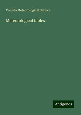 Meteorological tables