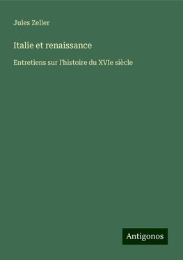 Italie et renaissance