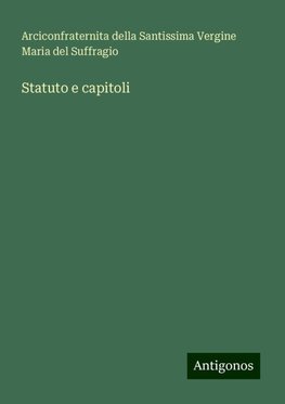 Statuto e capitoli