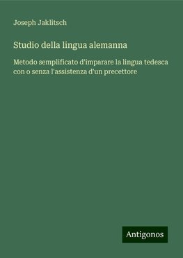 Studio della lingua alemanna