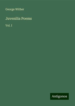 Juvenilia Poems