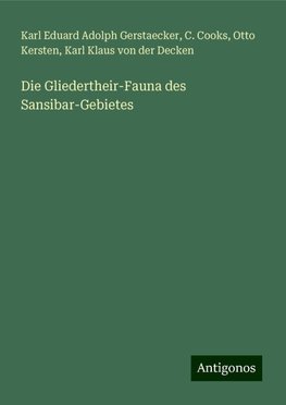 Die Gliedertheir-Fauna des Sansibar-Gebietes