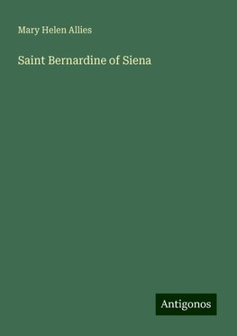 Saint Bernardine of Siena