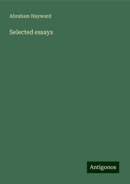 Selected essays